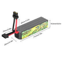 BetaFPV LAVA II 3S 11.4V 580mAh LiHV Акумулятор