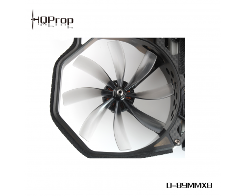 HQProp Duct-89MMX8 для Cinewhoop Grey (2CW+2CCW) -Полікарбонат